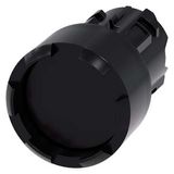 Pushbutton, 22 mm, round, plastic, black, Front ring, high, castellated...3SU1000-0DB10-0AA0-Z X90