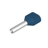 Wire end ferrule, Twin wire-end ferrule, 2.5 mm², Stripping length: 15