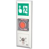 Flush-mounted escape door control terminal, offline