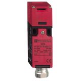 Safety switch, Telemecanique Safety switches XCS, plastic XCSPA, 1 NC + 1 NC, slow break, 1 entry tapped 1/2" NPT