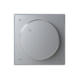 8554 PL Cover plate with knob for rotatory switch - Silver for Level switch, Turn button Silver - Sky Niessen