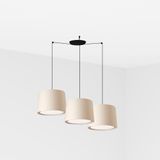 CONGA BLACK PENDANT LAMP ø500*350*ø450 BEIGE LAMPS