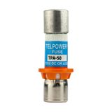 Eaton Bussmann series TPA telecommunication fuse, Indication pin, Orange ring for correct fuse position, 170 Vdc, 50A, 100 kAIC, Non Indicating, Current-limiting, Ferrule end X ferrule end