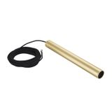 FITU PD E27, brass, 5m cable with open cable end