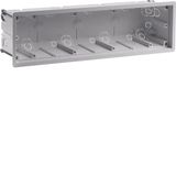 Wall box 4gang for hollow-wall mounting, R.8, light grey