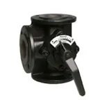 3W ROT.VALVE DN040 STRA.FLANGE