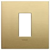 Classic plate 1M metal brushed brass