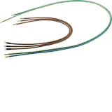 Outgoing wiring harness, univ.Z, 10mm², 5P., L1,2,3,N, PE=700, 700, 700, 1350, 1400, H/G