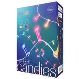 Twinkly Candies – 200 Candle-shaped RGB LEDs, Clear Wire, USB-C
