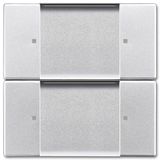 6736/01-83 CoverPlates (partly incl. Insert) Remote control Aluminium silver