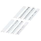 CLIP IN MARKING STRIP, FLAT, 5MM, 10 CHARACTERS 1 TO 10, PRINTED HORI