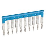 Bridging combs Viking 3 - equipotential - for 10 blocks with 5 mm pitch - blue
