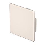 WDK HE60060CW  End piece, for WDK channel, 60x60mm, creamy white Polyvinyl chloride