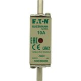 Fuse-link, low voltage, 10 A, AC 500 V, NH000, aM, IEC, dual indicator