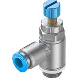 GRLA-1/4-QS-6-RS-D One-way flow control valve