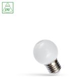 LED BALL G45 E-27 230V 1W  WHITE PCV SPECTRUM