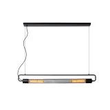 Lucide CALIXT - Pendant light - 2xE27 - Black