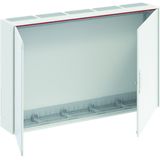 B55 ComfortLine B Wall-mounting cabinet, Surface mounted/recessed mounted/partially recessed mounted, 300 SU, Grounded (Class I), IP44, Field Width: 5, Rows: 5, 800 mm x 1300 mm x 215 mm