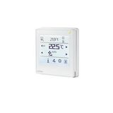 QMX3.P38H - Room operator unit KNX PL-Link with temperature sensor, Dot matrix backlit display, touchscreen, Lighting/Blinds, white