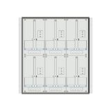 Meter box insert 2-rows, 6 meter boards / 16 Modul heights