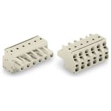 2-conductor female connector Push-in CAGE CLAMP® 2.5 mm² light gray