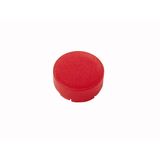 Button lens, raised red, blank