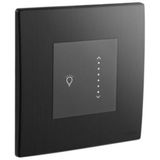 Mallia Senses 1 gang Led sliding touch dimmer - Brushed Black