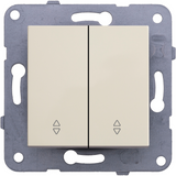 Karre Plus-Arkedia Beige Two Gang Switch-Two Way Switch