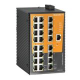 Network switch (managed), managed, Fast Ethernet, Number of ports: 24x