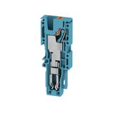 Plug (terminal), PUSH IN, 4 mm², 800 V, 32 A, blue