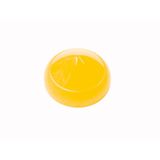 Lens, indicator light, yellow, raised