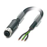 SAC-3P- 2,5-PVC/M12FSS PE - Power cable