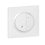 Dooxie 2-wire all-lamp dimmer without Neutral delivered with white square plate