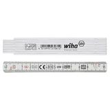 WIHA Longlife Duimstok 410 1000 metrisch 10 delen (wit) 13mm/1m