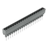 Male connector for rail-mount terminal blocks 1.2 x 1.2 mm pins straig