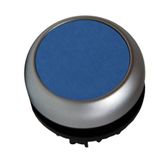 Illuminated Push-button, flat, stay-put, blue