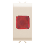 SINGLE INDICATOR LAMP - RED - 1 MODULE - IVORY - CHORUSMART