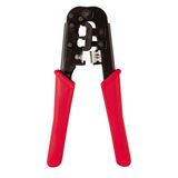 Crimping tool universal for RJ45/12/11 jacks