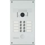 Monobloc vandal-resistant pushbutton panel Aluminium (8 calls)