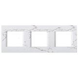 Cover frame 3x2M, stone white