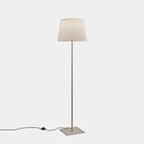 Floor lamp Metrica Square E27 100W Satin nickel