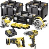 4-tool set 18V, DCD791, DCS331, DCS570, DCS367