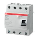 FH204 AC-25/0.1 Residual Current Circuit Breaker 4P AC type 100 mA