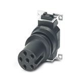 Flush-type connector