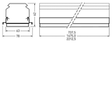 Continuous lines 765... E-Line Next Fix Lens White rectangular ETDD 75W 12600lm Wide (W) IP50 IK03 3 SDCM 9002115495