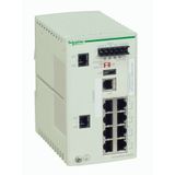 ConneXium Managed Switch - 8 ports for copper + 2 Gigabit ports for copper