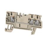 Feed-through terminal block, PUSH IN, 1.5 mm², 500 V, 17.5 A, Number o