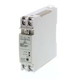 Power supply, plastic case, 22.5 mm wide DIN rail or direct panel moun