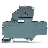 2202-1711/1000-542 3-conductor fuse terminal block; with pivoting fuse holder; with end plate