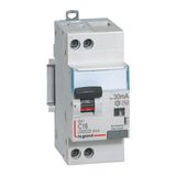 Differential circuit breaker DX³4500 high inlet and low outlet screw U+N 230V~ - 16A typeAC 30mA - curve C - 2 modules